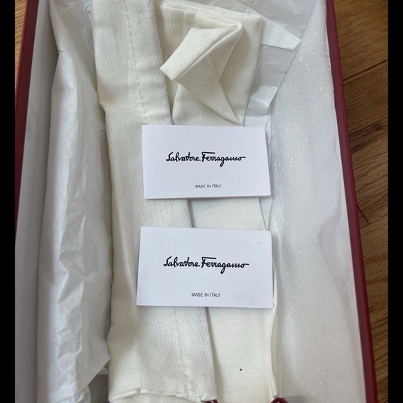 Salvatore Ferragamo Black Loafers with Gold Accent - Picture 7 of 8